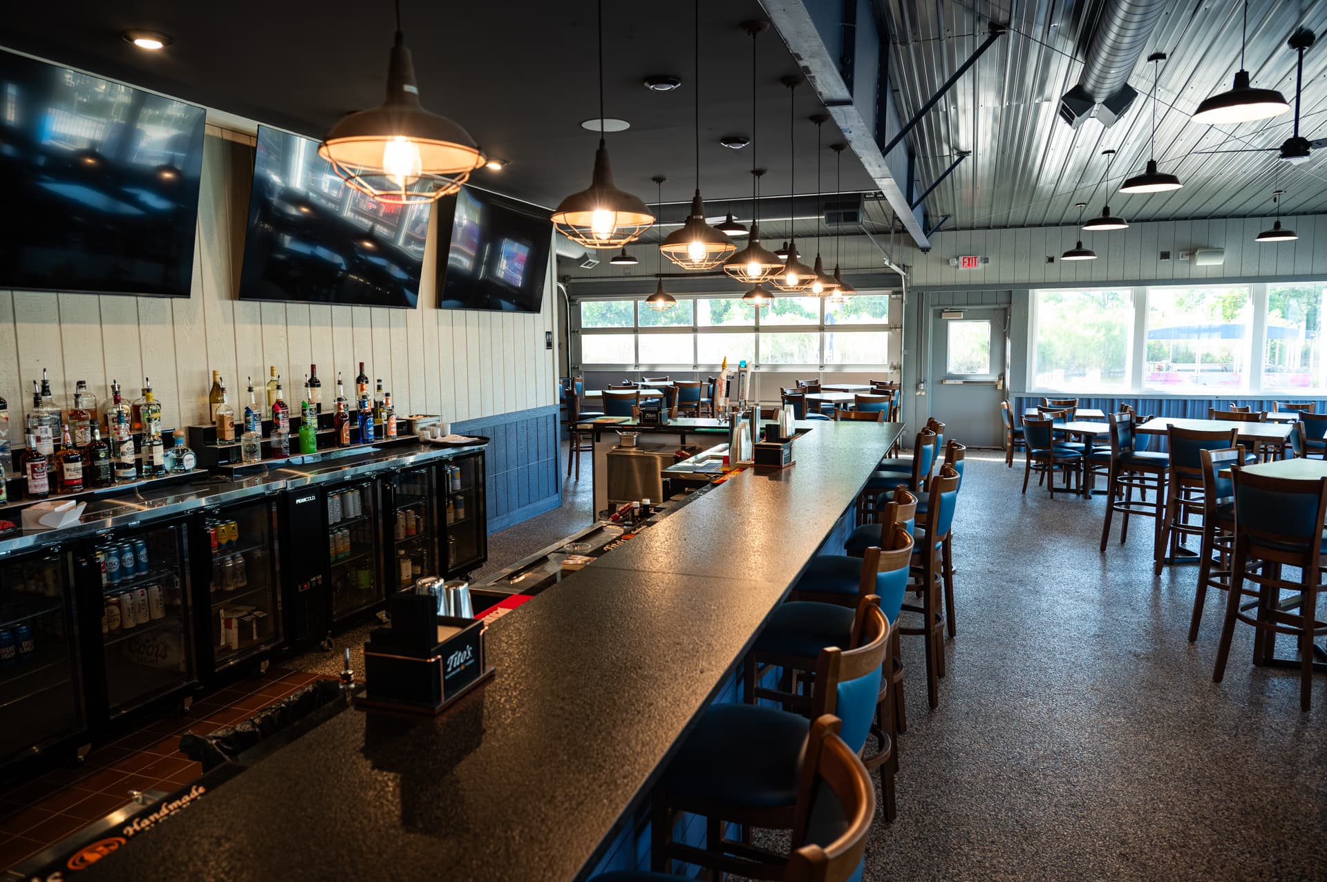 Mulligan Harbor waterfront bar